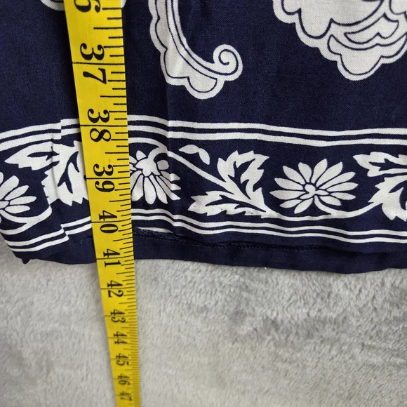 Jantzen Blue and White Wide Leg Pants - Picture 4 of 7